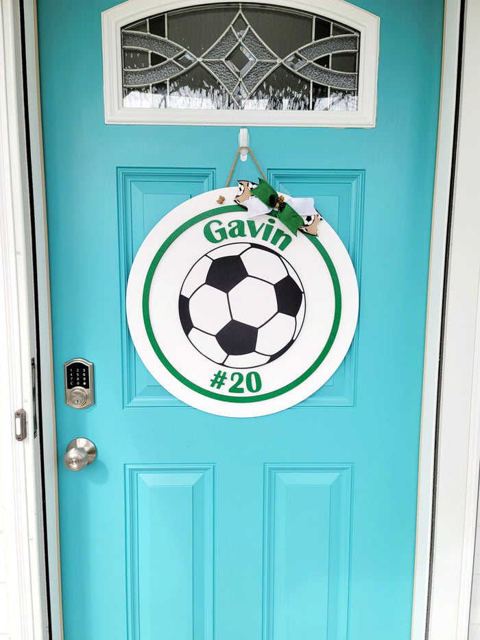 Personalized Soccer Door Hanger