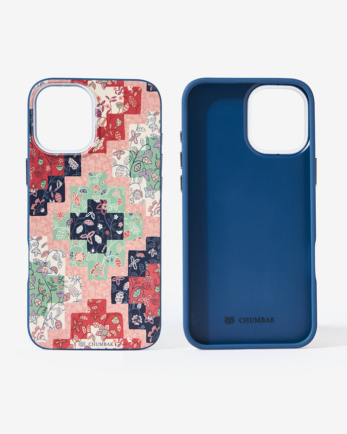 Phone Case Cover for iPhone 16 Plus - Batik Patchprint