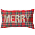 Pillow - Red Green Plaid - Merry - Findlay Rowe Designs