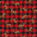 Pillowcase - Deer Buffalo Plaid Cotton