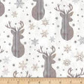 Pillowcase - Rustic Reindeer Heads Cotton