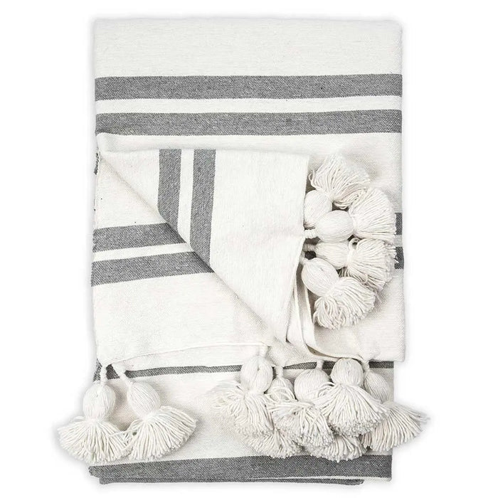 Pokoloko Moroccan Pom Blanket Pokoloko