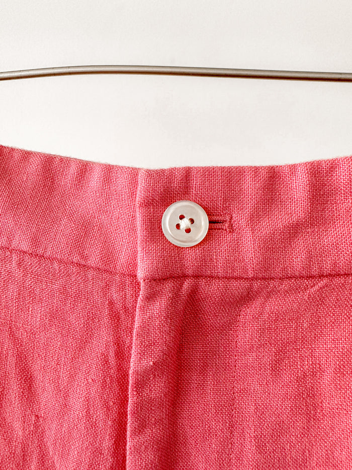 POLO RALPH LAUREN Pink Linen Summer Shorts