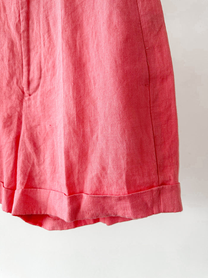POLO RALPH LAUREN Pink Linen Summer Shorts