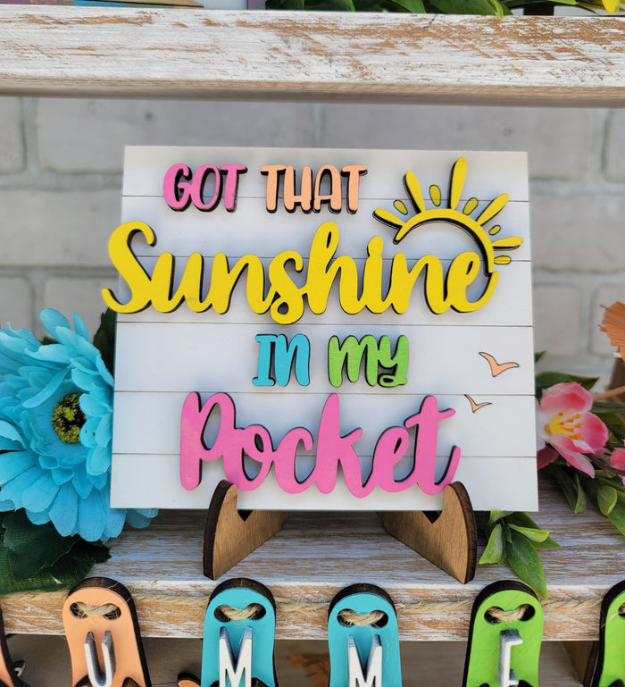 Pool/Summer Days Tiered Tray Set