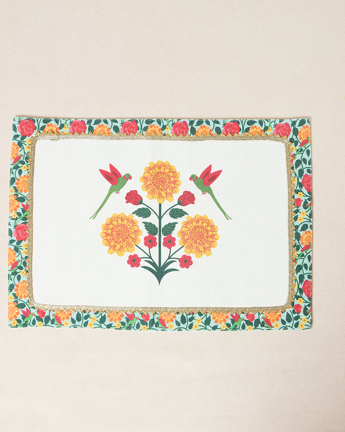 Rani Bagh Placemats, Set of 2 -  13"x19" | Palace Memoirs