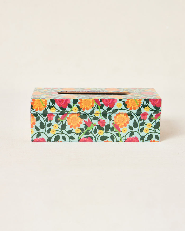 Rani Bagh Tissue Box, 9"x5" | Palace Memoirs