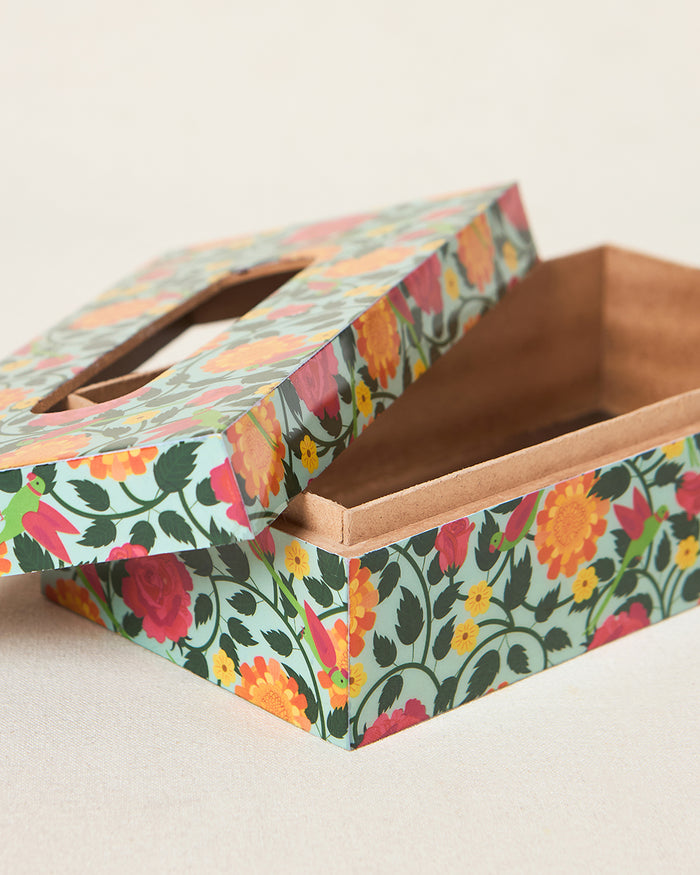 Rani Bagh Tissue Box, 9"x5" | Palace Memoirs