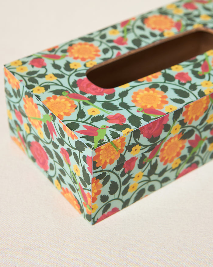 Rani Bagh Tissue Box, 9"x5" | Palace Memoirs