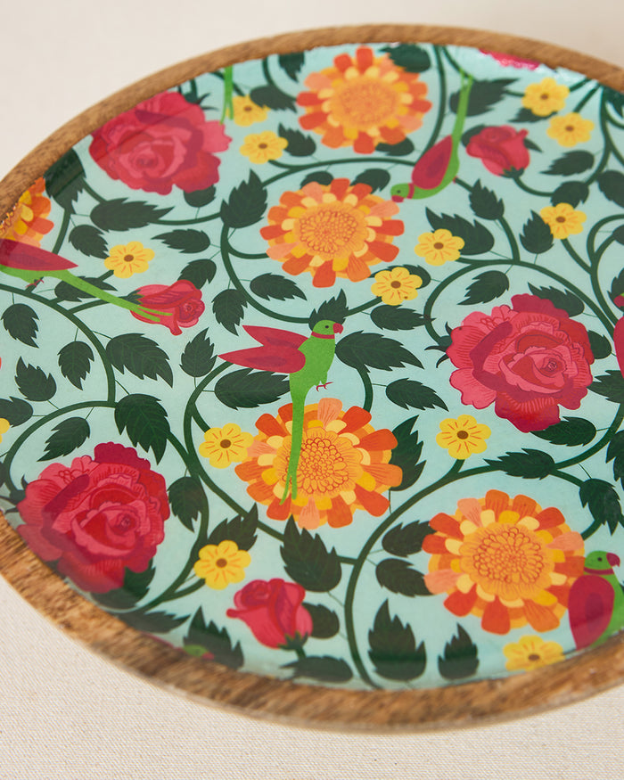 Rani Bagh Wooden Cake Stand , 10"dia | Palace Memoirs