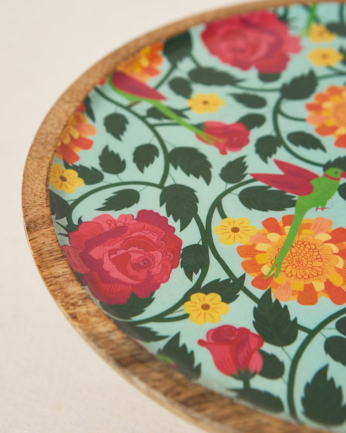Rani Bagh Wooden Cake Stand , 10"dia | Palace Memoirs