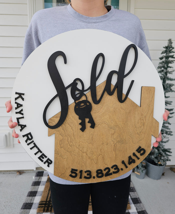 Real Estate Closing Sign