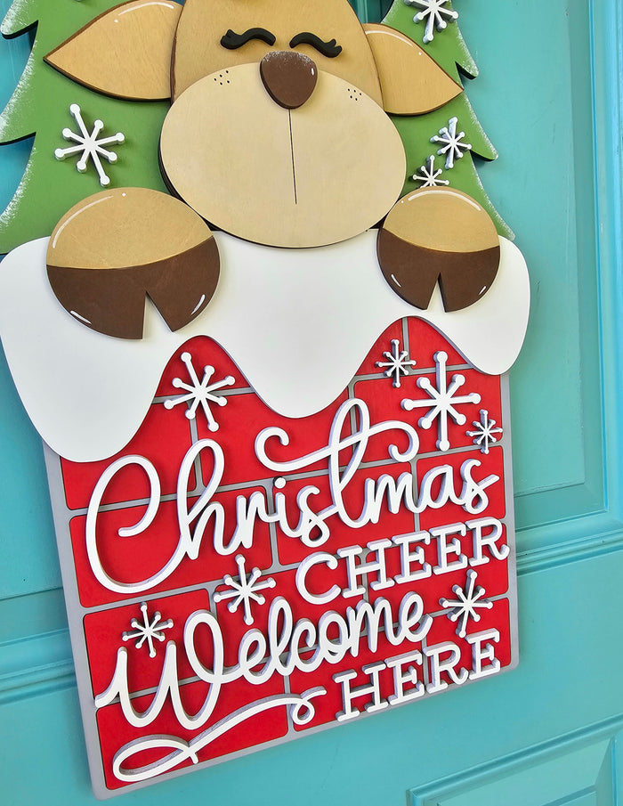 Reindeer Chimney Door Hanger-wholesale
