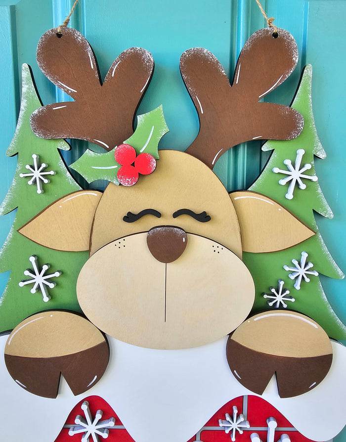 Reindeer Chimney Door Hanger-wholesale