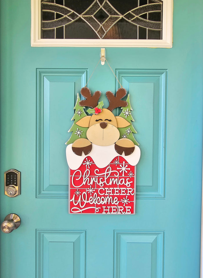Reindeer Chimney Door Hanger-wholesale