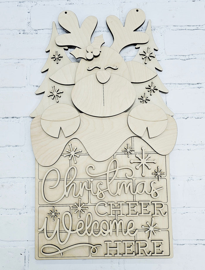 Reindeer Chimney Door Hanger-wholesale