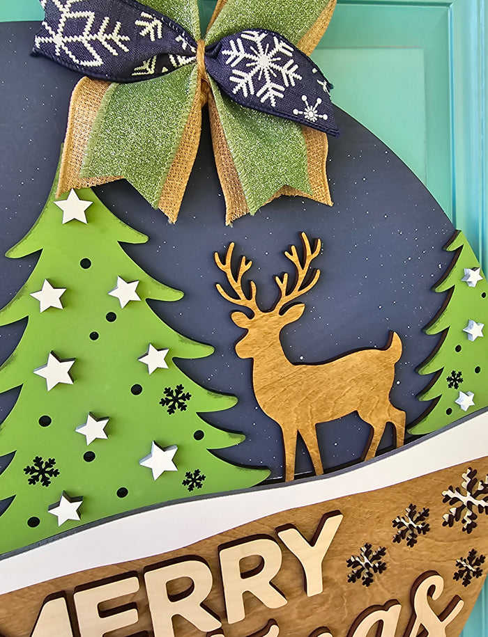 Reindeer Christmas Wonderland Door Hanger-wholesale