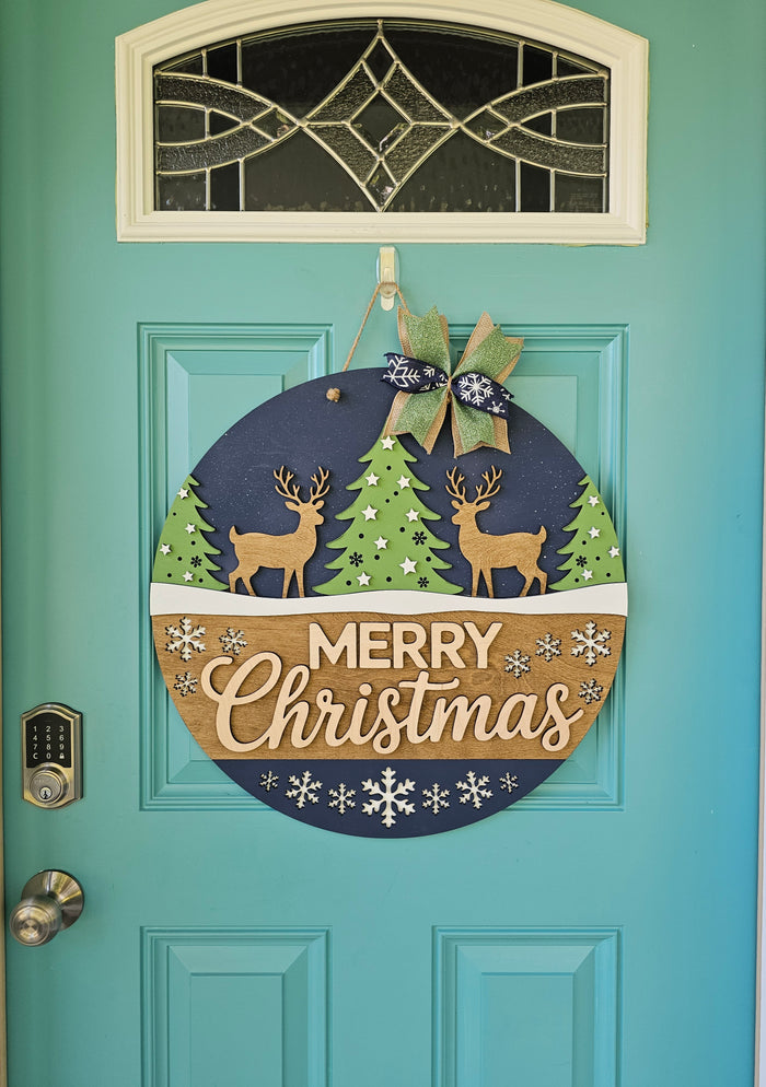 Reindeer Christmas Wonderland Door Hanger-wholesale