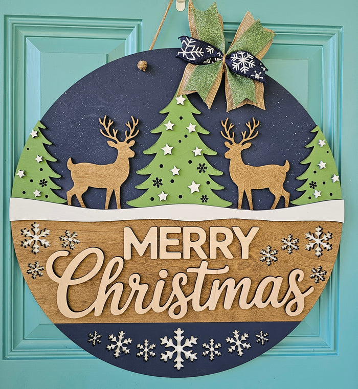 Reindeer Christmas Wonderland Door Hanger-wholesale