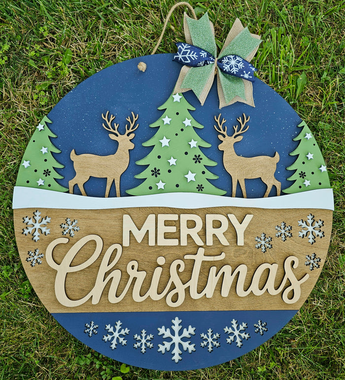 Reindeer Christmas Wonderland Door Hanger-wholesale