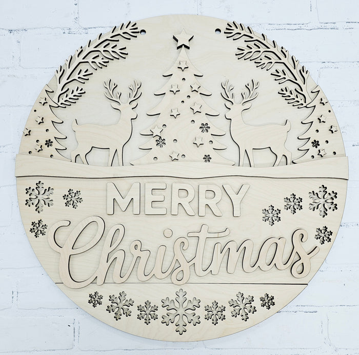 Reindeer Christmas Wonderland Door Hanger-wholesale