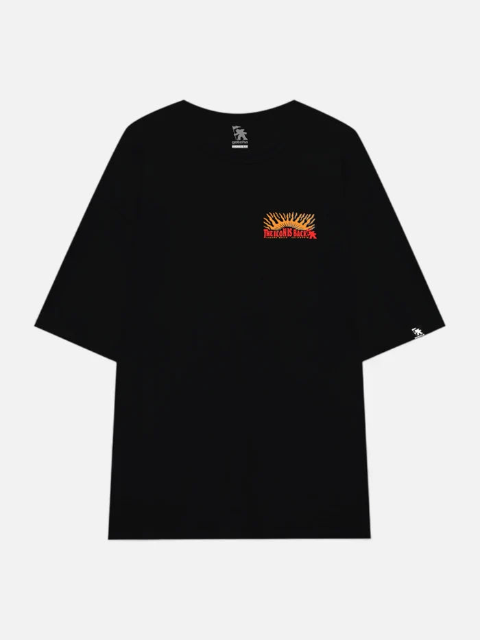 Remera Gotcha Back Oversize Negro
