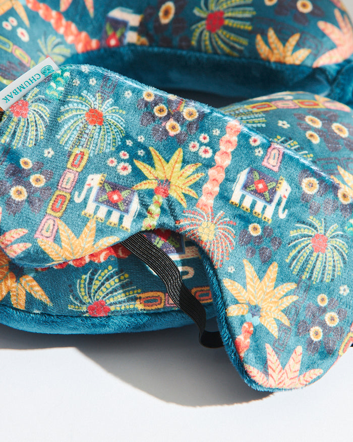 Resort Life Travel Pillow with Eye Mask | Digital Nomad