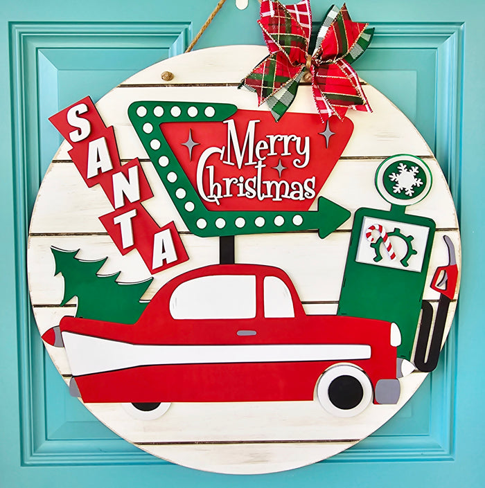Retro Christmas Door Hanger-wholesale
