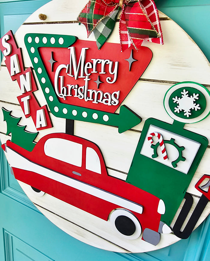 Retro Christmas Door Hanger-wholesale