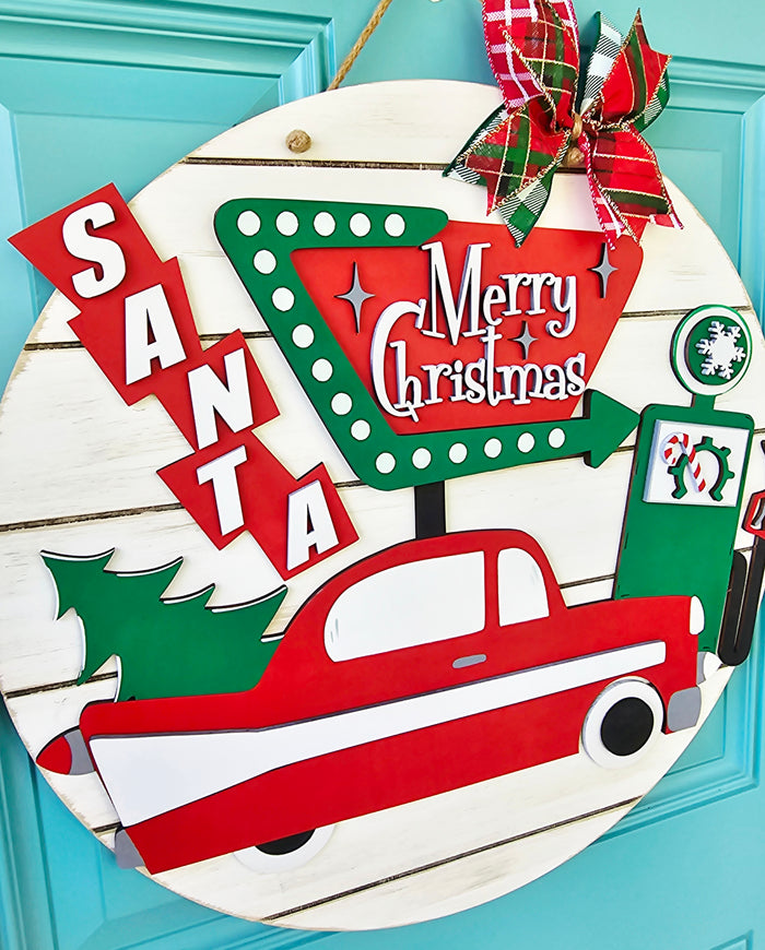 Retro Christmas Door Hanger-wholesale