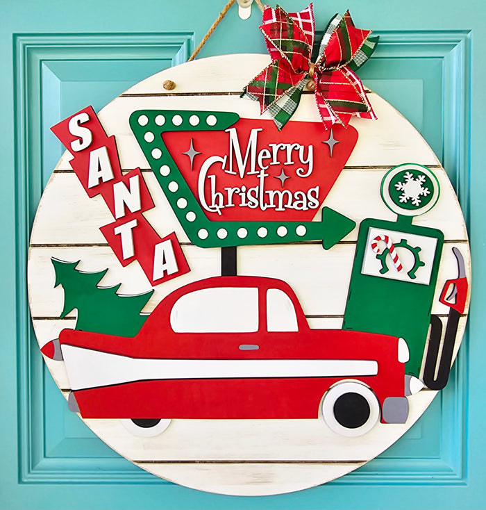Retro Christmas Door Hanger-wholesale