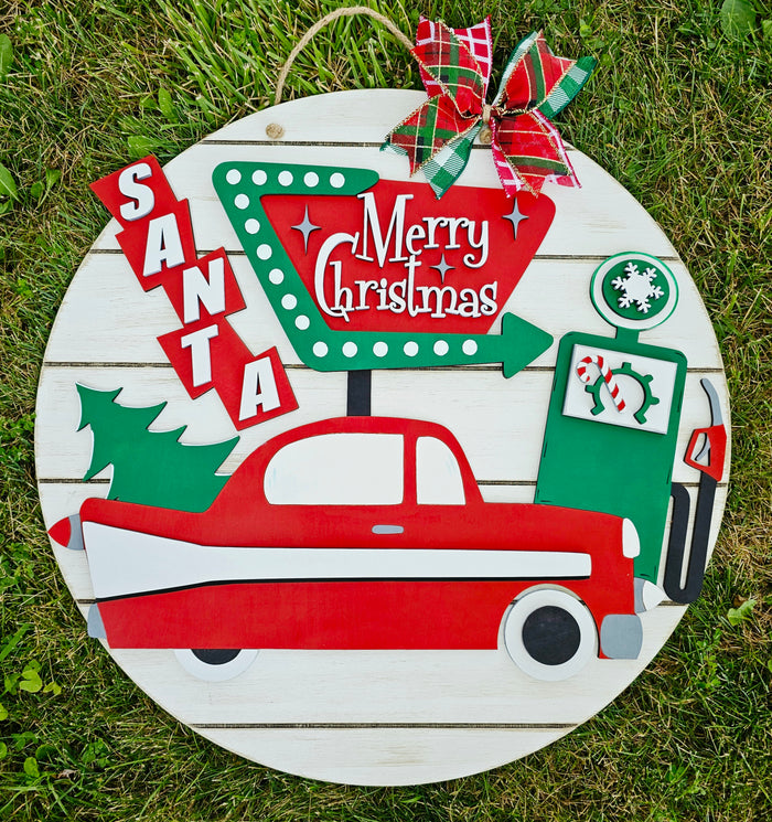 Retro Christmas Door Hanger-wholesale