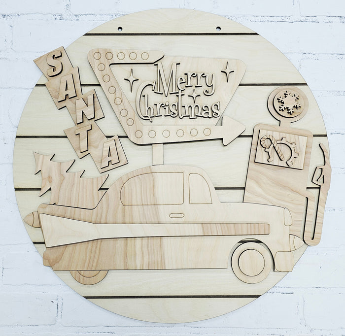 Retro Christmas Door Hanger-wholesale