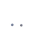 Round Blue Eye Stud Earrings