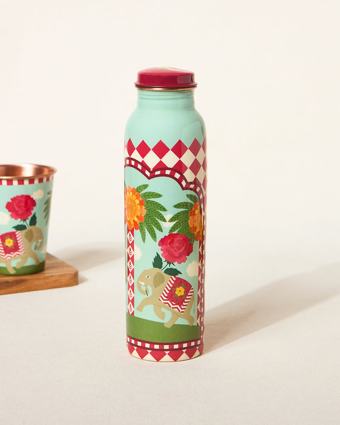 Royal Tusker Copper Bottle, 950 ml | Palace Memoirs