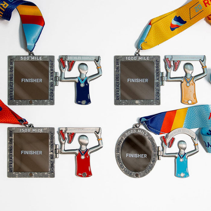 Run The Year 2023 Virtual Fitness Challenge Medals Open | Run The Edge