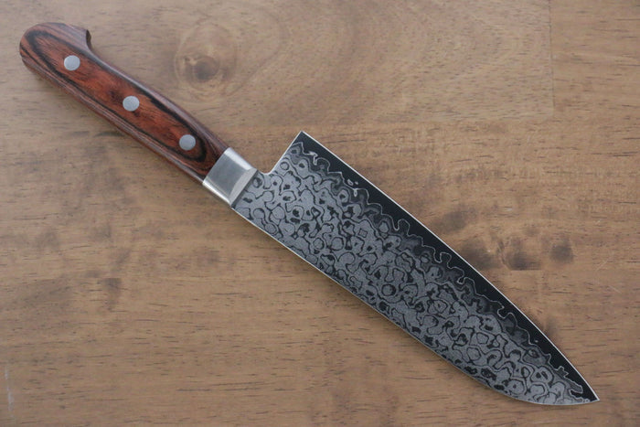 Sakai Takayuki VG10 17 Layer Damascus Mirrored Finish Santoku 170mm - Seisuke Knife