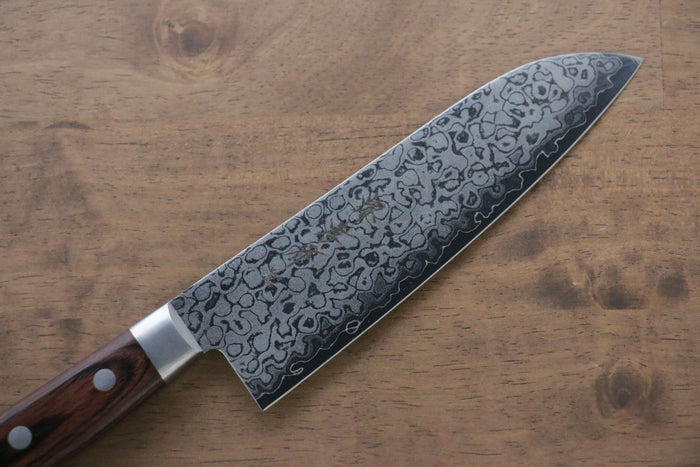 Sakai Takayuki VG10 17 Layer Damascus Mirrored Finish Santoku 170mm - Seisuke Knife
