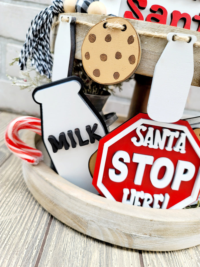 Santas Cookies Tiered Tray Set- wholesale