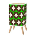 Scandi Retro Trash Can with Lid Mid Century Modern Home Decor - One Size - retro tash cans