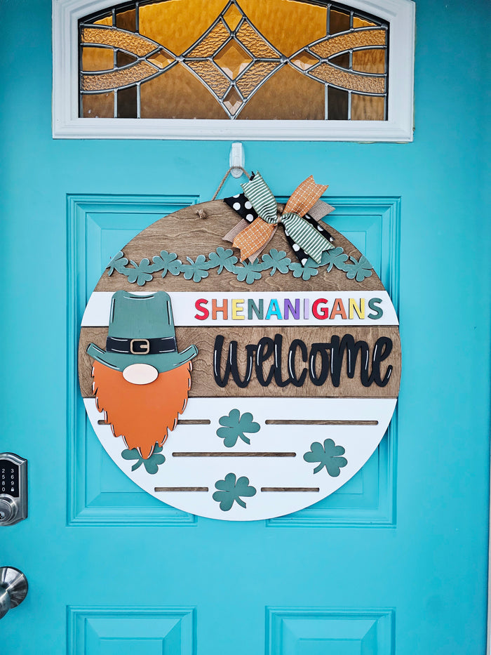 Shenanigans Welcome Door Hanger- wholesale