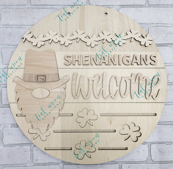 Shenanigans Welcome Door Hanger- wholesale