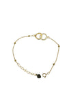 Silver Plated Disc Chain Bracelet