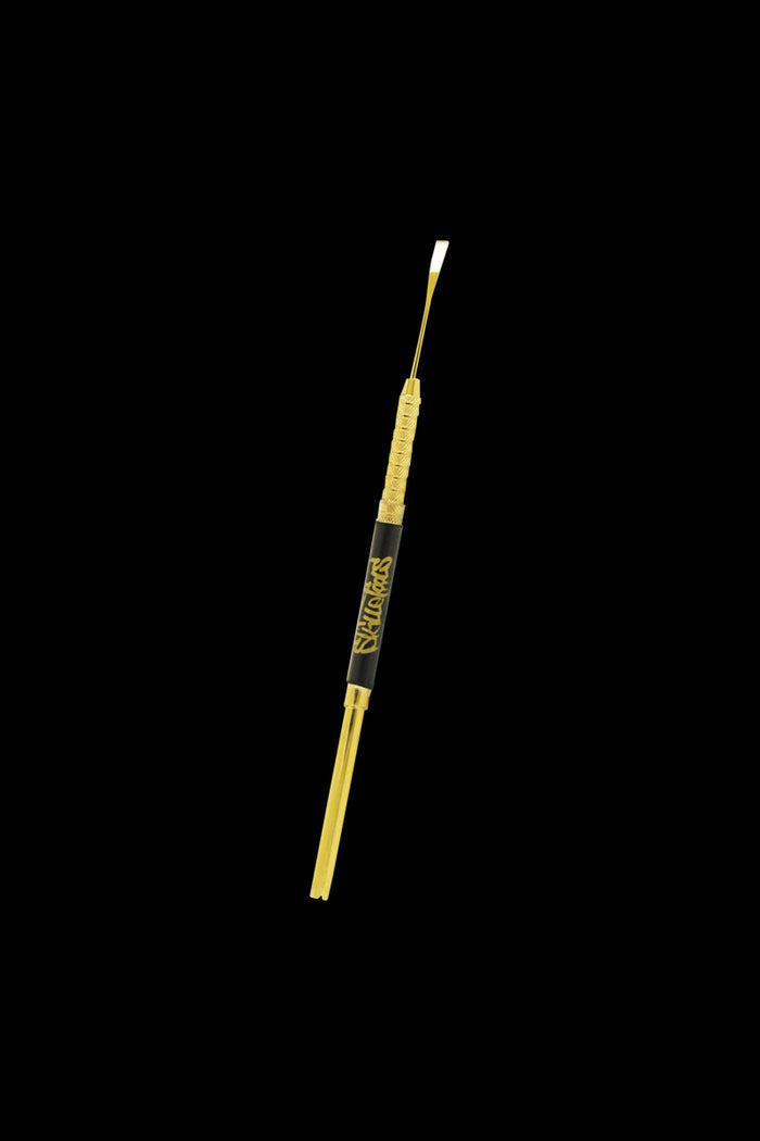 A close-up view of the Skilletools Gold Series Dab Tools, showcasing the gold-toned metal tip and sleek design.