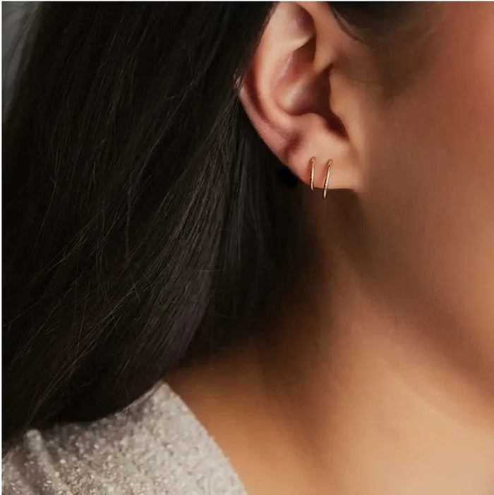 Sleeper Hoop Earrings Acorn Home + Apparel