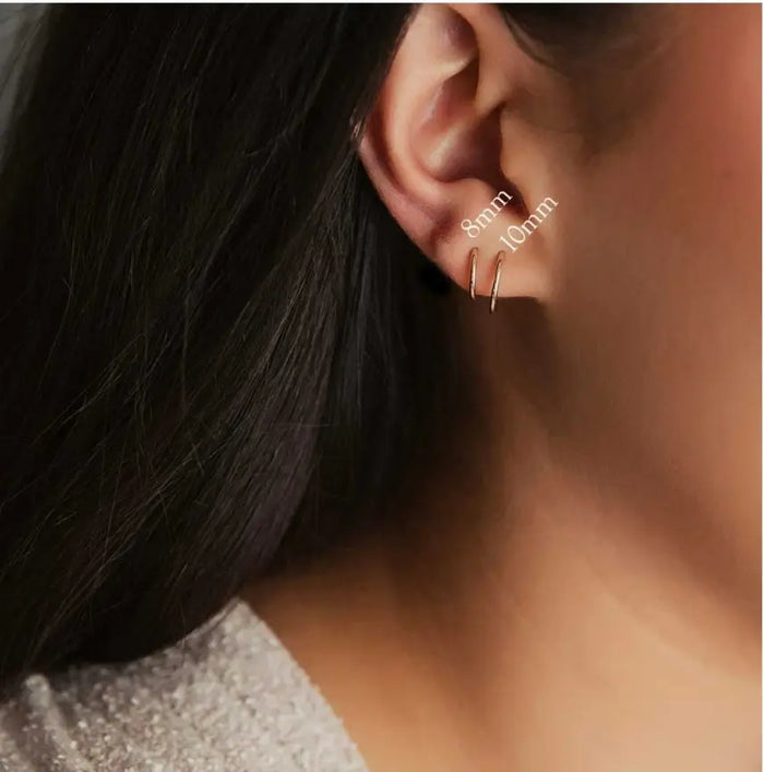 Sleeper Hoop Earrings Acorn Home + Apparel
