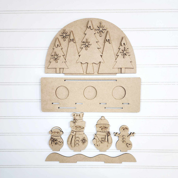 Snowman Tealight Shelf Sitter-wholesale