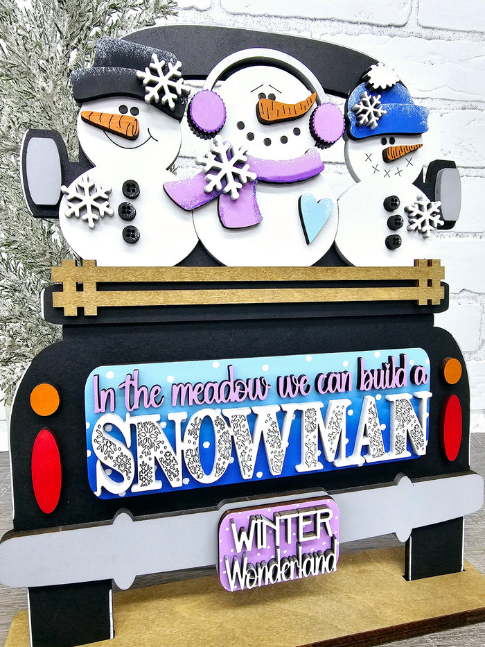 Snowmen Truck Insert