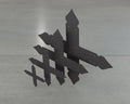Spade Style X Brackets - Various Sizes - Madison Iron and Wood