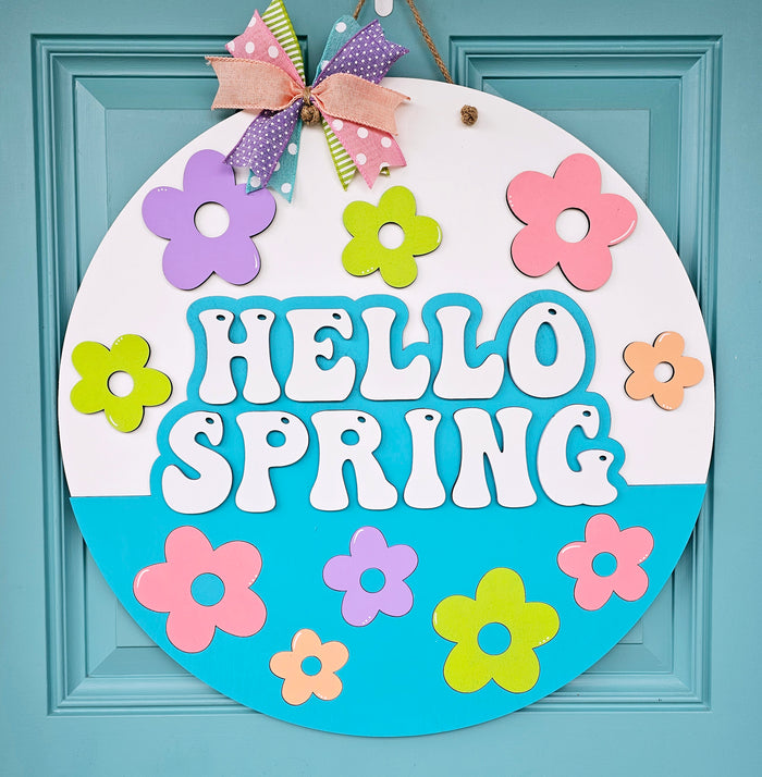 Spring Retro Door Hanger